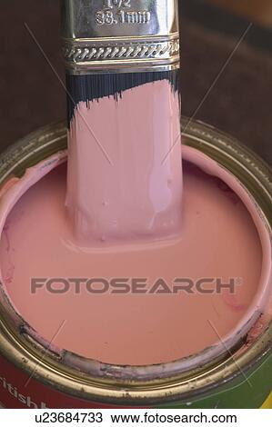 Stock Image - Pink paint. Fotosearch