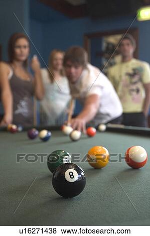 Playing billiards View Large Photo Image Stock Photo - Playing billiards. Fotosearch