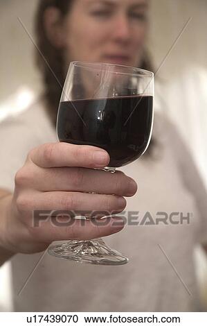 Stock Image - Red wine. Fotosearch