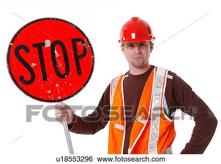 Roadside worker View Large Photo Image Stock Photograph - Roadside worker. Fotosearch