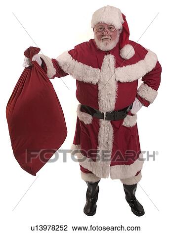 Stock Image - Santa and his sack. Fotosearch
