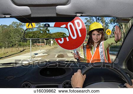 Stock Image - School crossing. Fotosearch