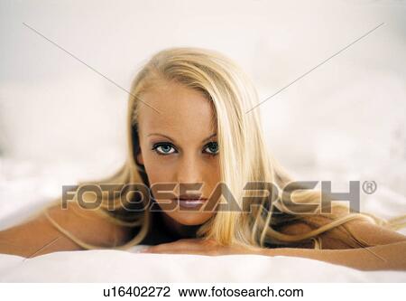 Sexy blond woman in bed View Large Photo Image Stock Image - Sexy blond woman in bed. Fotosearch