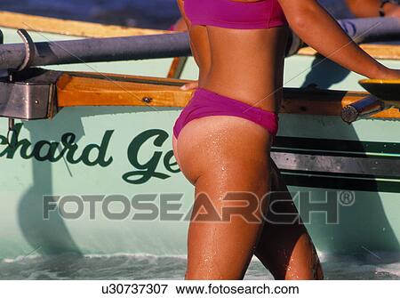 Stock Photo - Surf boat crew. Fotosearch