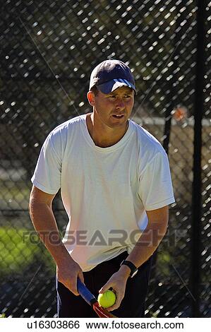 Stock Photograph - Tennis player. Fotosearch
