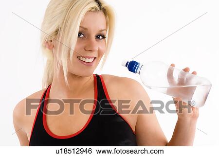 Thirsty workout View Large Photo Image Stock Photograph - Thirsty workout. Fotosearch