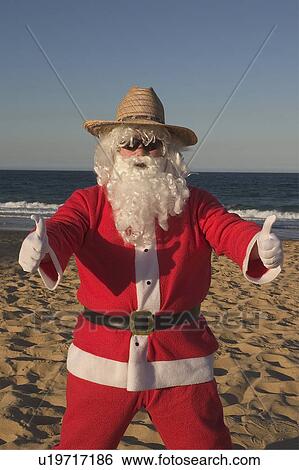 Thumbs up Santa View Large Photo Image Stock Photograph - Thumbs up Santa. Fotosearch