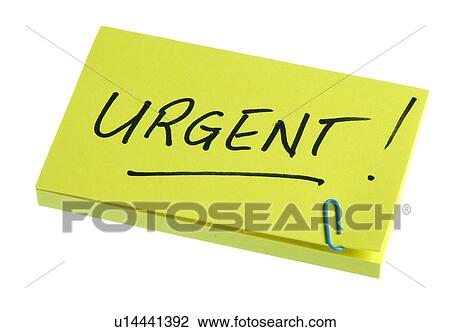Urgent note View Large Photo Image Stock Image - Urgent note. Fotosearch