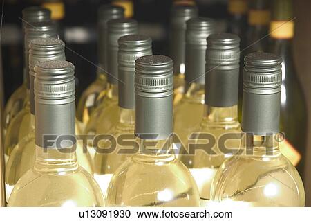 Stock Image - Wine bottles. Fotosearch