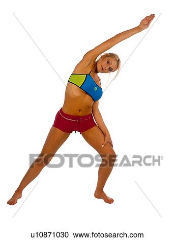 Stock Image - Woman exercising. Fotosearch