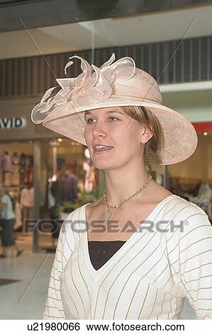 Stock Photograph - Woman in shopping mall. Fotosearch