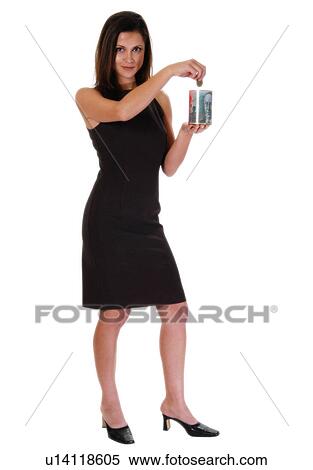 Woman saving money View Large Photo Image Stock Photography - Woman saving money. Fotosearch