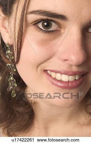 Stock Image - Woman's smile. Fotosearch