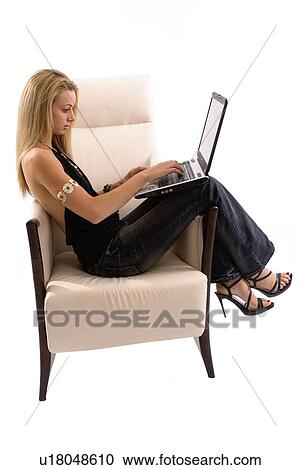 Working on the laptop View Large Photo Image Stock Image - Working on the laptop. Fotosearch