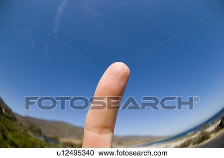Stock Image - A finger. Fotosearch