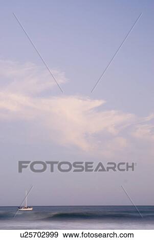 Boat on the ocean in Ventura California USA View Large Photo Image Stock Photo - Boat on the ocean in Ventura California USA. Fotosearch