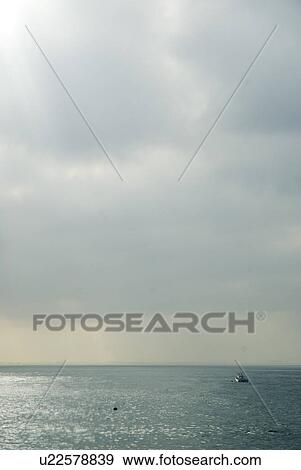 Boat on the water View Large Photo Image Stock Photo - Boat on the water. Fotosearch