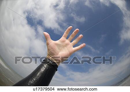 Picture - Hand in the sky. Fotosearch