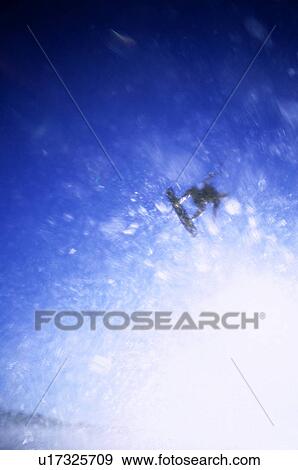 Kite Surfer in the air View Large Photo Image Stock Photo - Kite Surfer in the air. Fotosearch