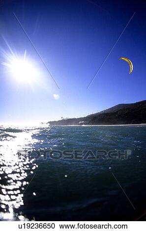 Kite surfer View Large Photo Image Stock Image - Kite surfer. Fotosearch