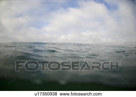 Stock Photo - Ocean and clouds. Fotosearch