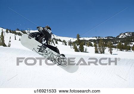 Stock Image - Snowboarding. Fotosearch