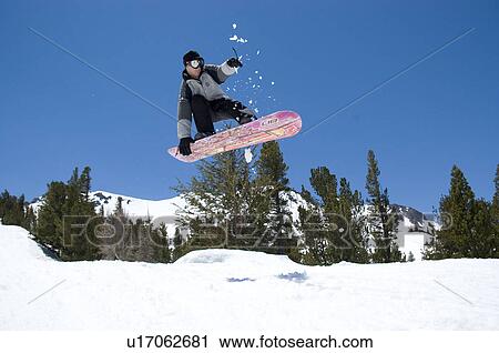 Stock Image - Snowboarding. Fotosearch