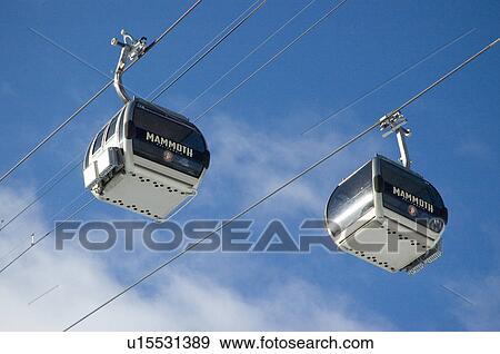 Two gondola lifts View Large Photo Image Stock Photo - Two gondola lifts. Fotosearch
