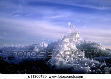 Stock Image - Water on the shore. Fotosearch