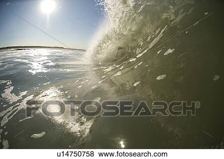 Wave breaking View Large Photo Image Stock Photo - Wave breaking. Fotosearch
