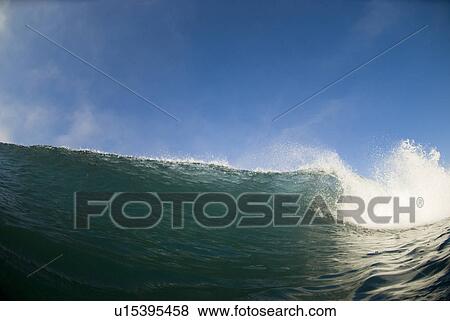 Stock Photo - Wave Breaking. Fotosearch