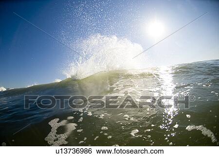 Wave spray View Large Photo Image Stock Photograph - Wave spray. Fotosearch