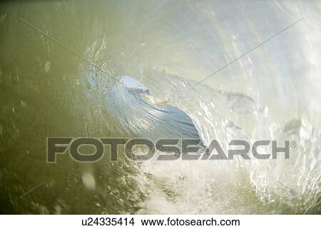 Waves breaking in the ocean View Large Photo Image Picture - Waves breaking in the ocean. Fotosearch
