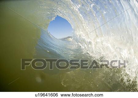 Waves breaking in the ocean View Large Photo Image Stock Photograph - Waves breaking in the ocean. Fotosearch