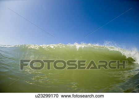 Stock Image - Waves breaking. Fotosearch