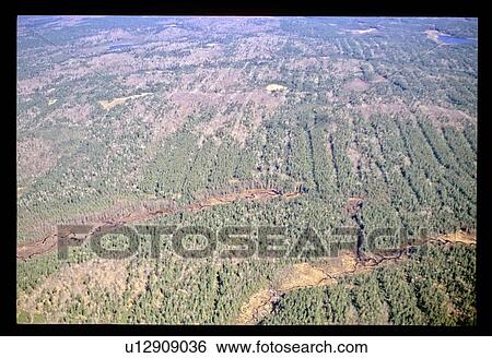 Stock Photograph - Aerial view of countryside. Fotosearch