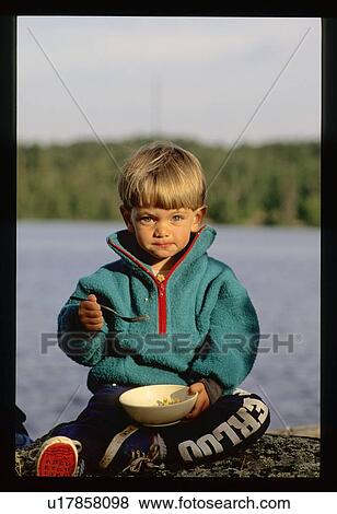 Stock Photo - Breakfast on the shore. Fotosearch