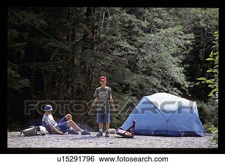 Camping View Large Photo Image Stock Photograph - Camping. Fotosearch