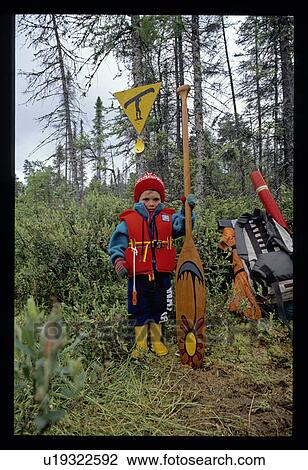 Stock Image - Canoe oar. Fotosearch