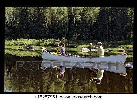 Stock Image - Canoeing . Fotosearch
