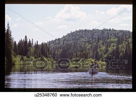 Stock Image - Canoeing. Fotosearch