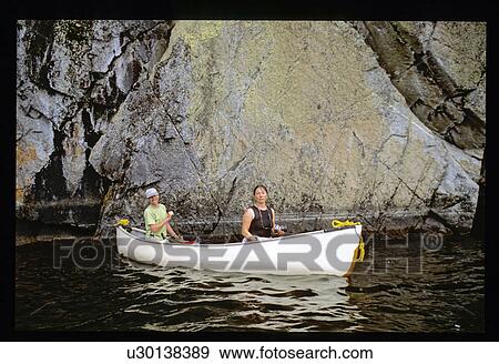 Stock Photo - Canoeing. Fotosearch