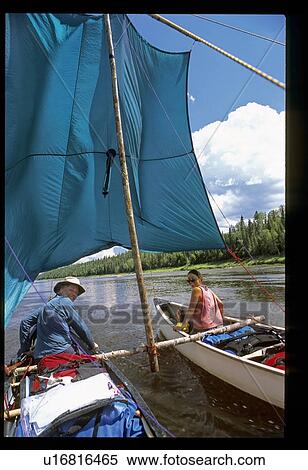 Canoes with a sail View Large Photo Image Stock Photography - Canoes with a sail. Fotosearch