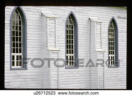 Stock Image - Church windows. Fotosearch