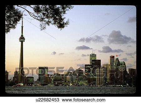Stock Image - City skyline . Fotosearch