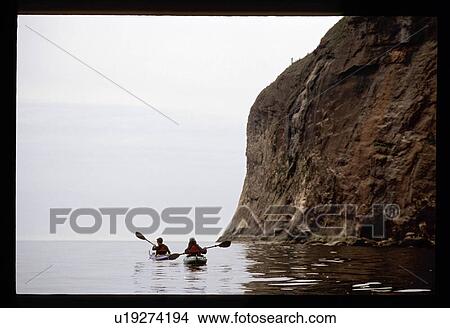 Couple canoeing View Large Photo Image Picture - Couple canoeing . Fotosearch