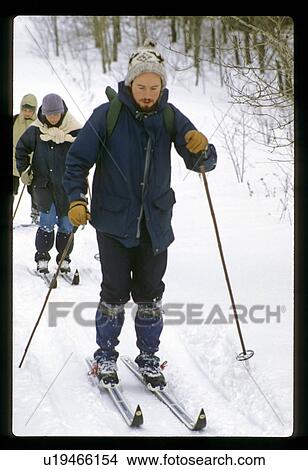 Picture - Cross-country skiing . Fotosearch