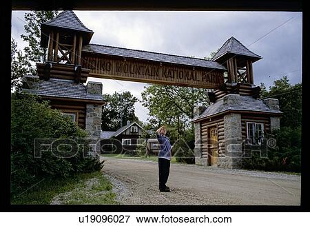 Stock Photo - Entrance to National Park. Fotosearch