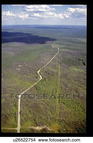 Picture - Flying over a road. Fotosearch
