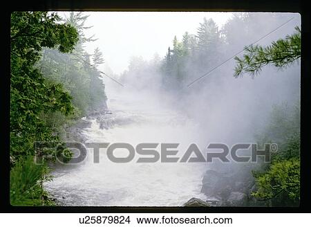 Picture - Fog on a river. Fotosearch